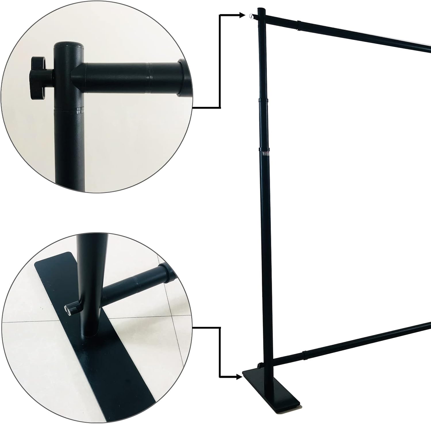 Heavy Duty Backdrop Banner Stand 9'x10'(HxW), Thicker Professional Large Telescopic Display Step and Repeat Stand for Photography Free Carrying Case (9'x10')