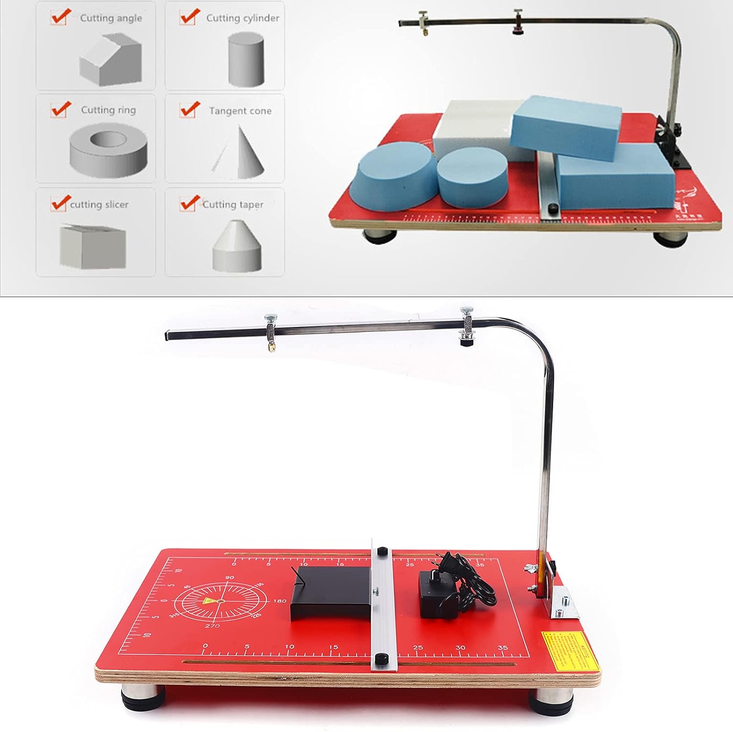 Gdrasuya10 36w Multifunctional Hot Foam Cutting Machine, Desktop Hot Wire Cutter 0-400 ℃ Temperature Adjustable Sponge Cutting Tool KT Board Foam Cutter Styrofoam Cutter Cutting Foams