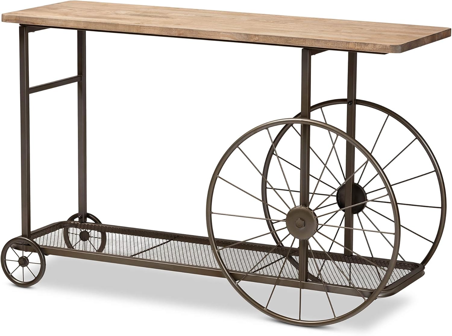 Baxton Studio Console Tables, Natural/Black