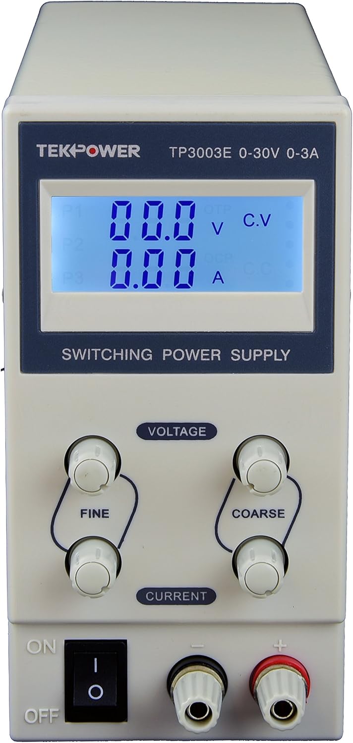 TekPower TP3003E DC Adjustable Switching Power Supply 30V 3A Digital Display Pack of 2