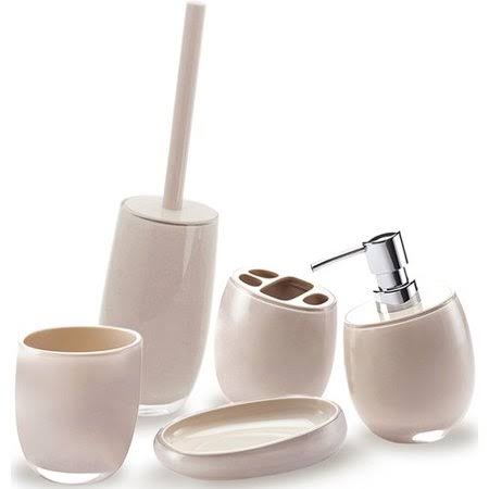 Immanuel Repose 5-Piece Bathroom Accessory Set - Color: Light Beige