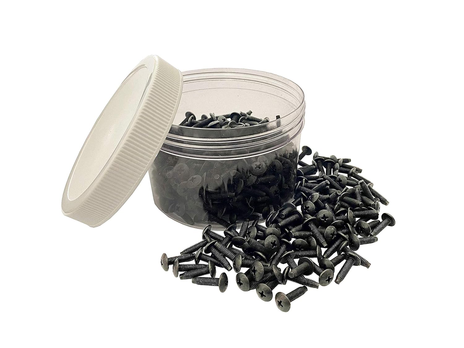 10-32 Pilot Point Rack Mount Screws 500 Pack Jar- USA Made