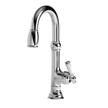 Newport Brass Jacobean Prep/Bar Pull Down Faucet Midnight Chrome