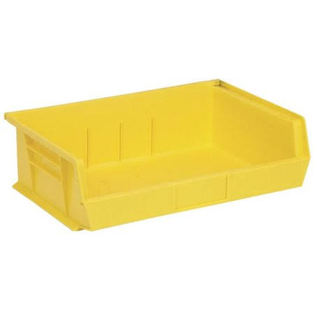 Quantum Storage QUS245YL Ultra Stack u0026 Hang Bin, Yellow - 10.87 x 16.5 x 5 in.,