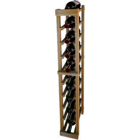 Individual Bottle Wine Rack - 1 Column, 3 ft High - Black, Redwood