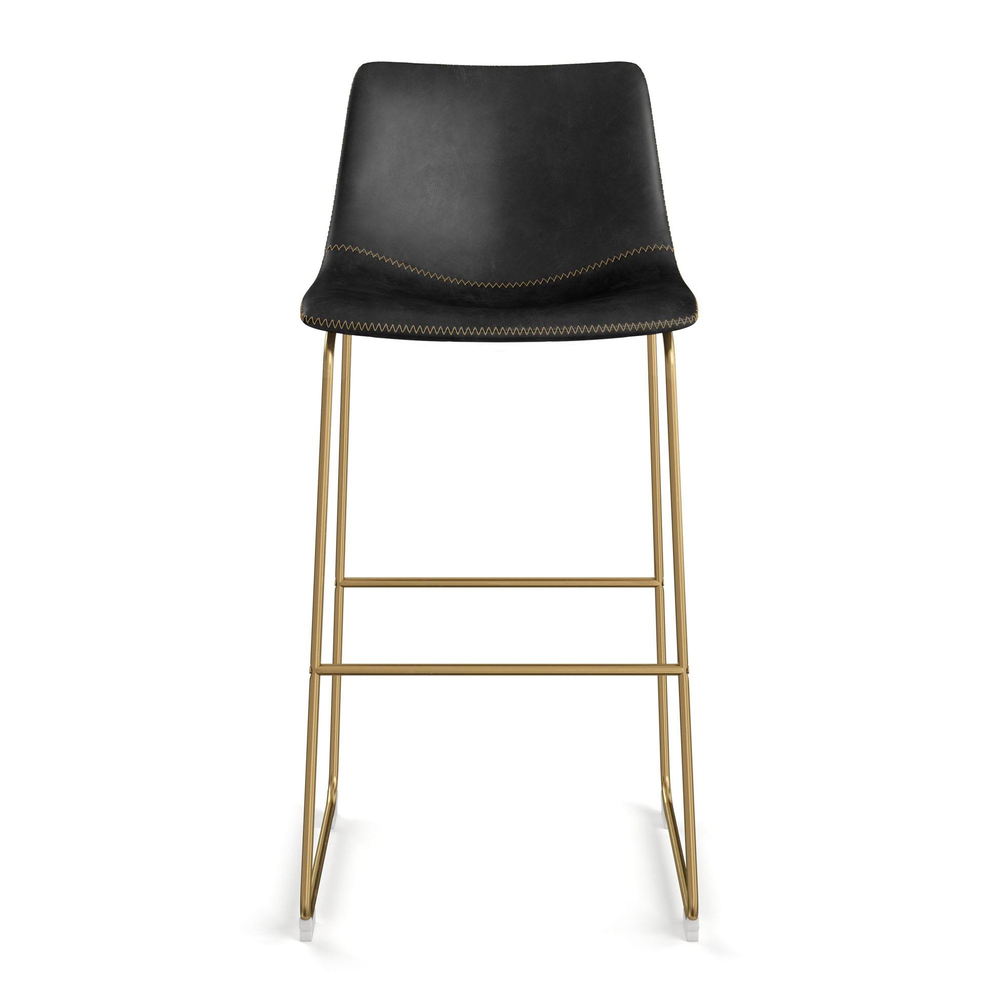 Aeon Furniture Barstool in Black and Gold