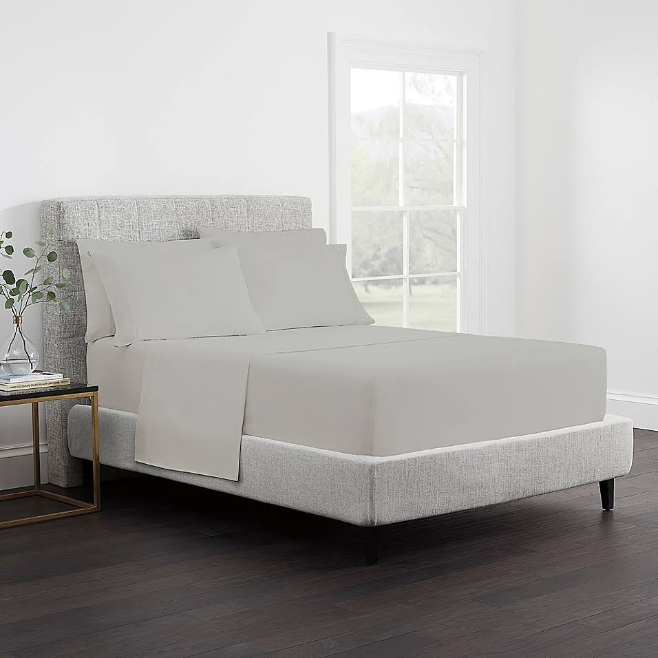 Claritin Allergen Grey Barrier 300-Thread-Count Queen Sheet Set - Each