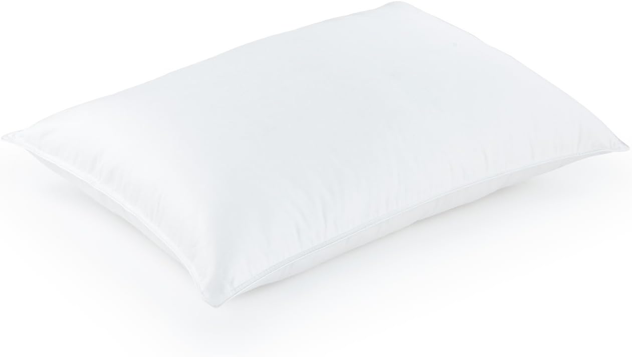 White Goose Down Pillow - Soft Density - Hotel Like Luxury Bedding Collection - Hypoallergenic 600 Fill Power Down - Made in The USA (Standard 20