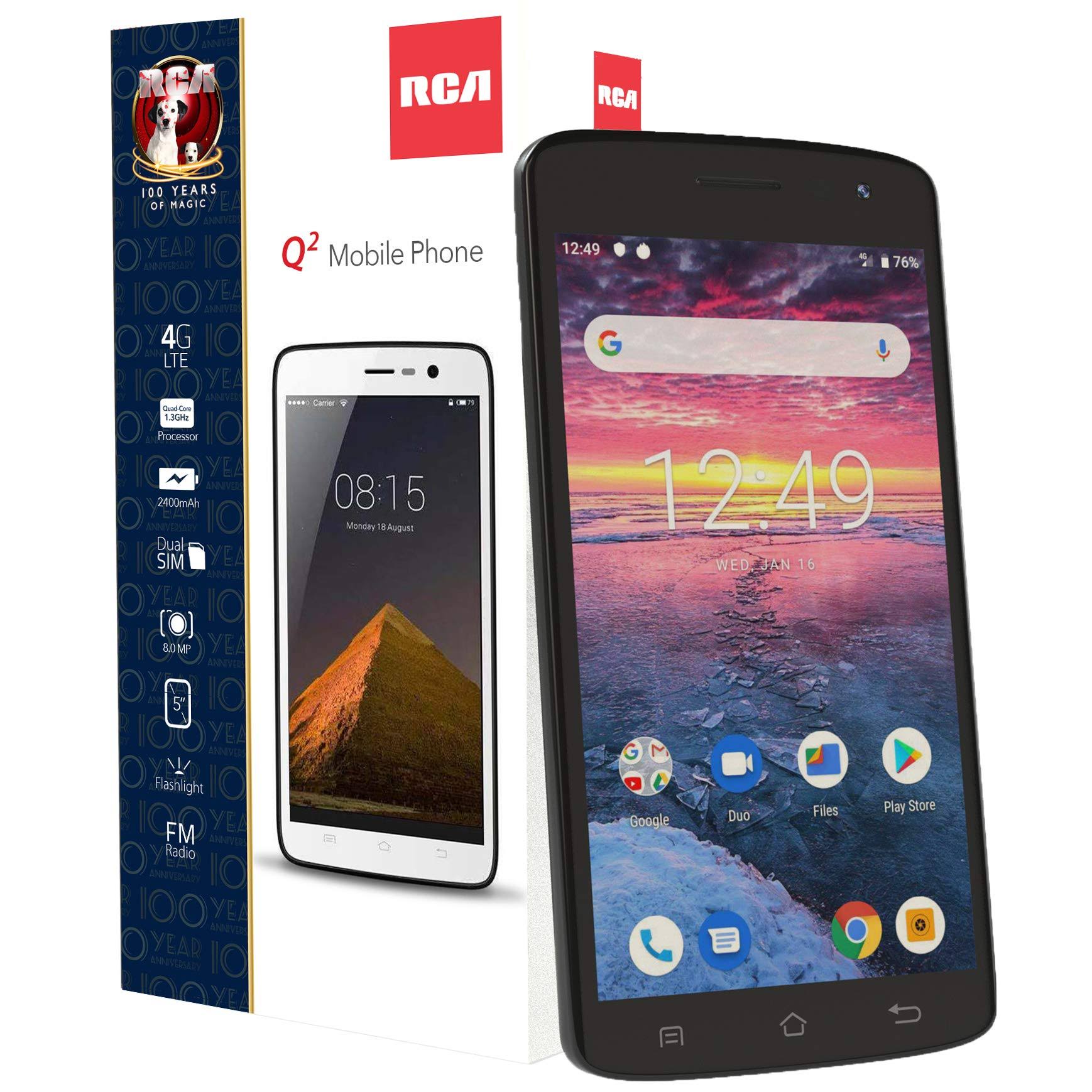 RCA Q2 4G LTE Unlocked Smartphone Android 9.0 (Black)