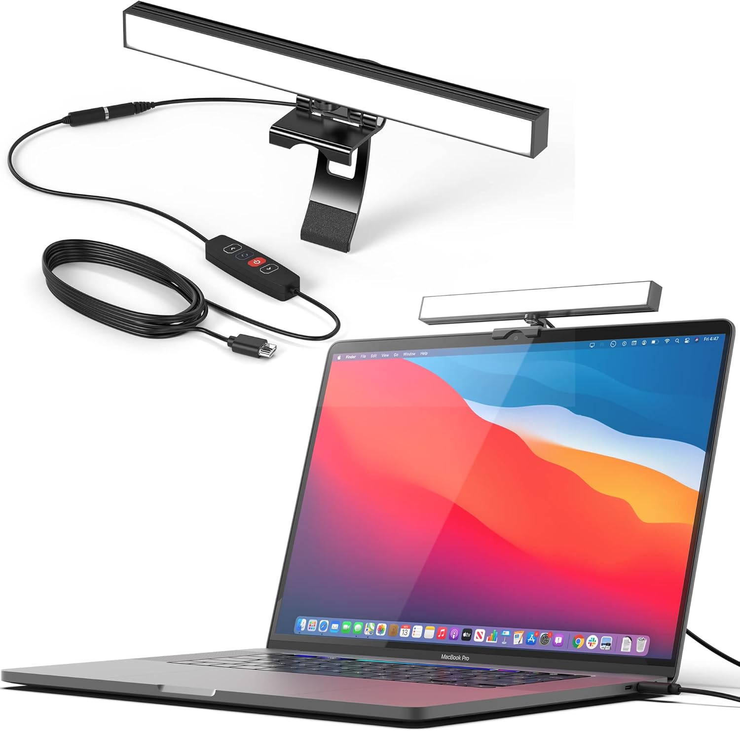 HumanCentric Video Conference Lighting, Webcam Light and Zoom Light for Streaming, Monitor and Laptop Light for Video Conferencing, Remote Work Zoom Lighting for Computer, Powered By USB-C, Single Kit Pack of 2