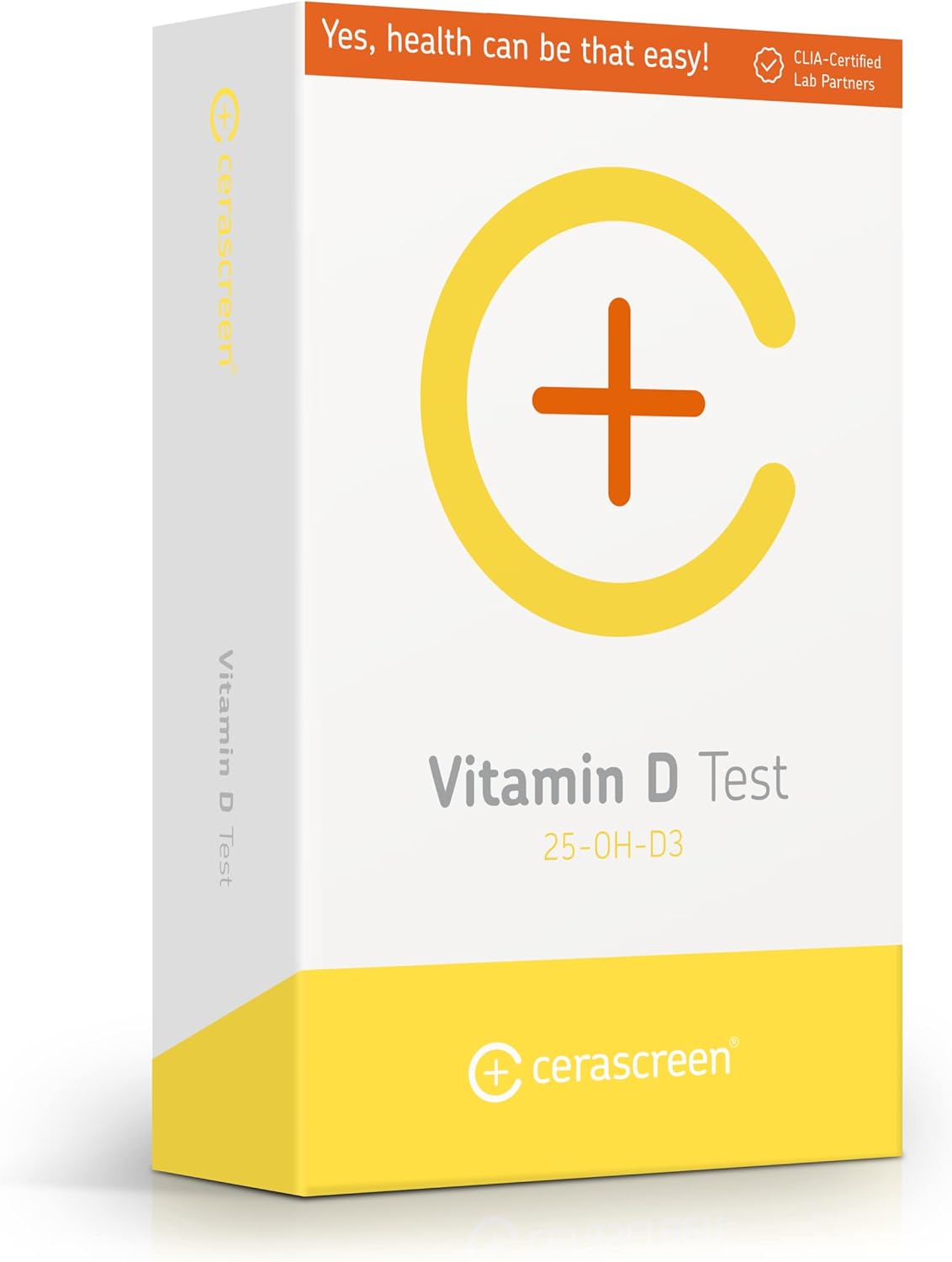 Vitamin D Test by CERASCREEN | Send in Your Sample and Receive Professional CLIA-Certified Lab Analysis & Thorough Results Report Within Days | Convenient Health Screening to Check Vitamin D Levels Pack of 2