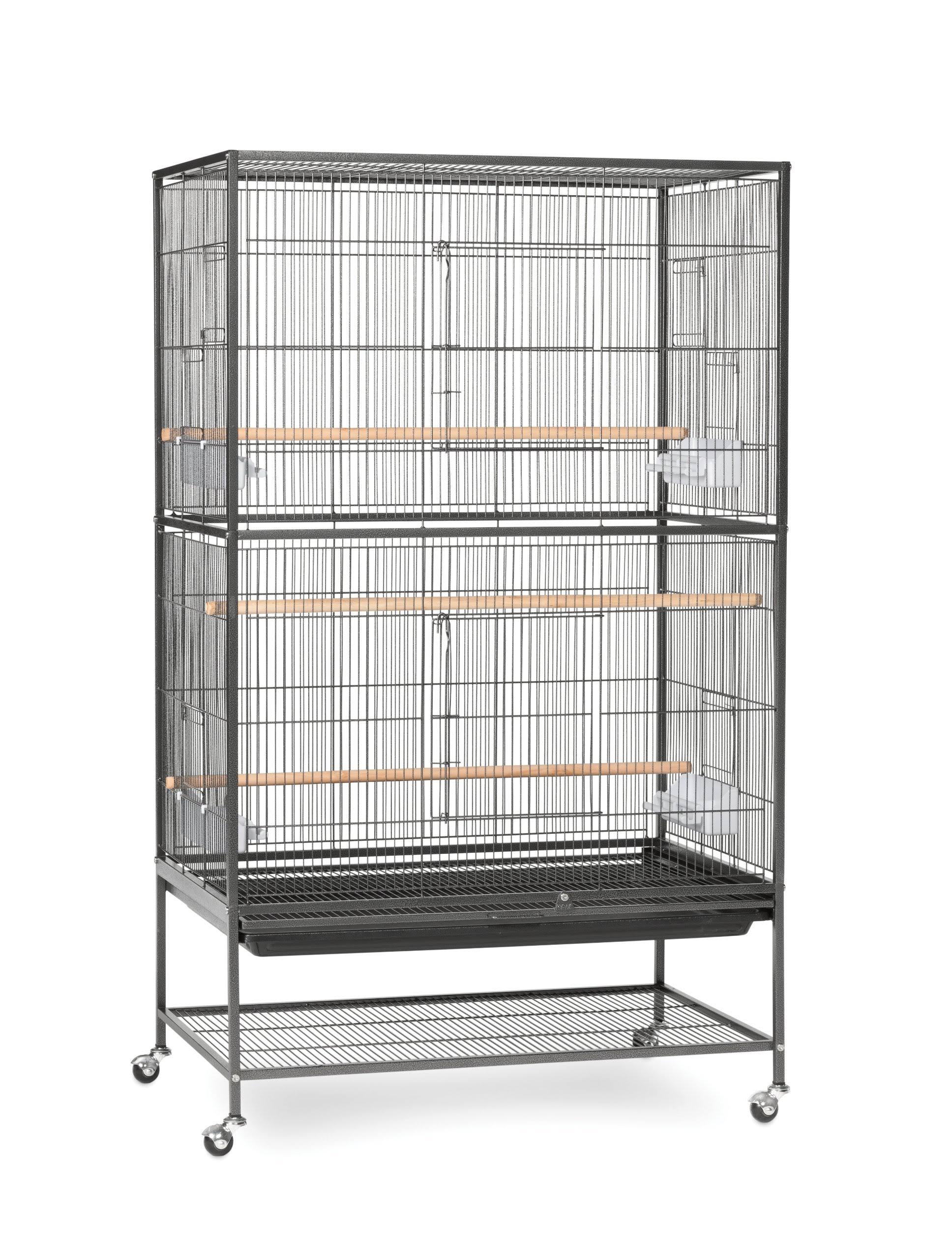 Prevue Pet Products Wrought Iron Flight Cage with Stand F040 Black Bird Large