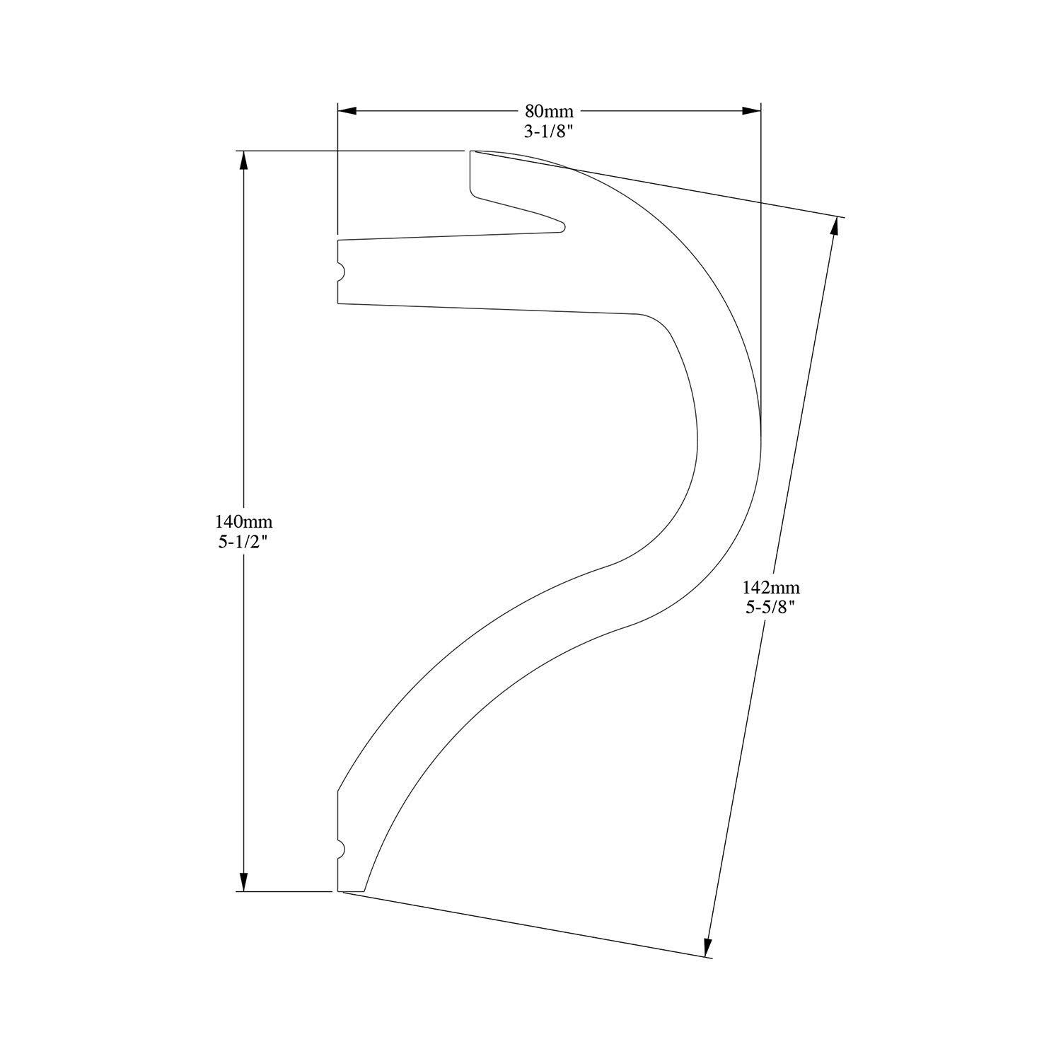 Orac Decor Crown MOULDING 5-5/8in Face x 78-3/4in Long | C364