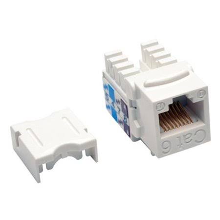 Tripp Lite Trl-n238-025-we Cat6 u0026 Cat5e 110 Style Punch Down Keystone Jack, White - Pack of 25