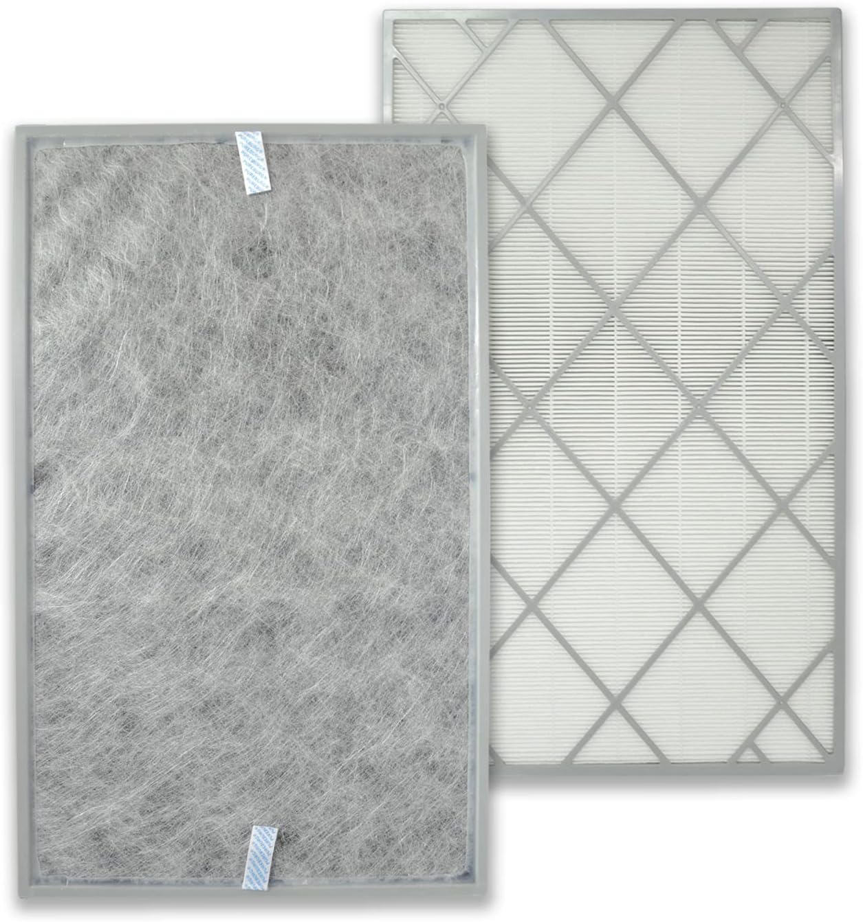 PUREBURG Replacement HEPA Filter Compatible with Shark HE601 & HE602 Air Purifiers , 6-Fan 1200 Sq, Part Number HE6FKPET Pack of 2