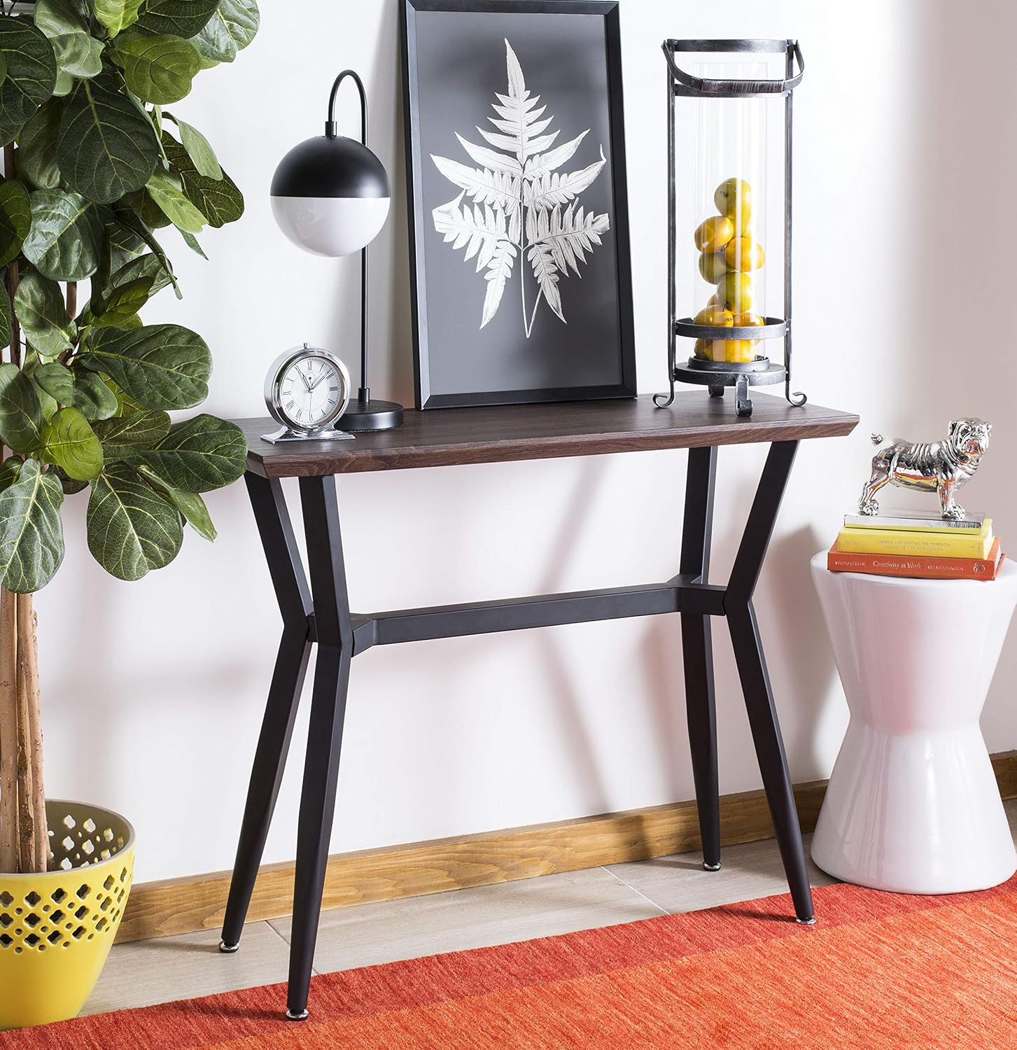 Safavieh Home Andrew Brown and Black Console Table
