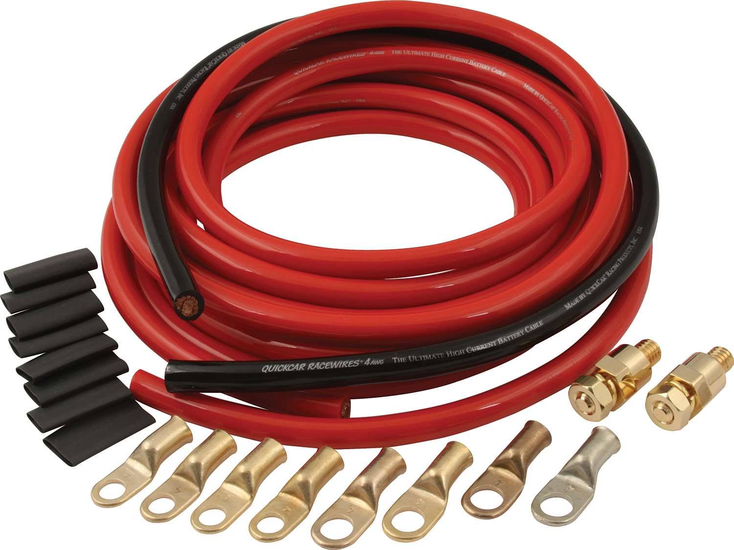 Quickcar Racing Products 57-008 Battery Cable Kit 4 Gaug
