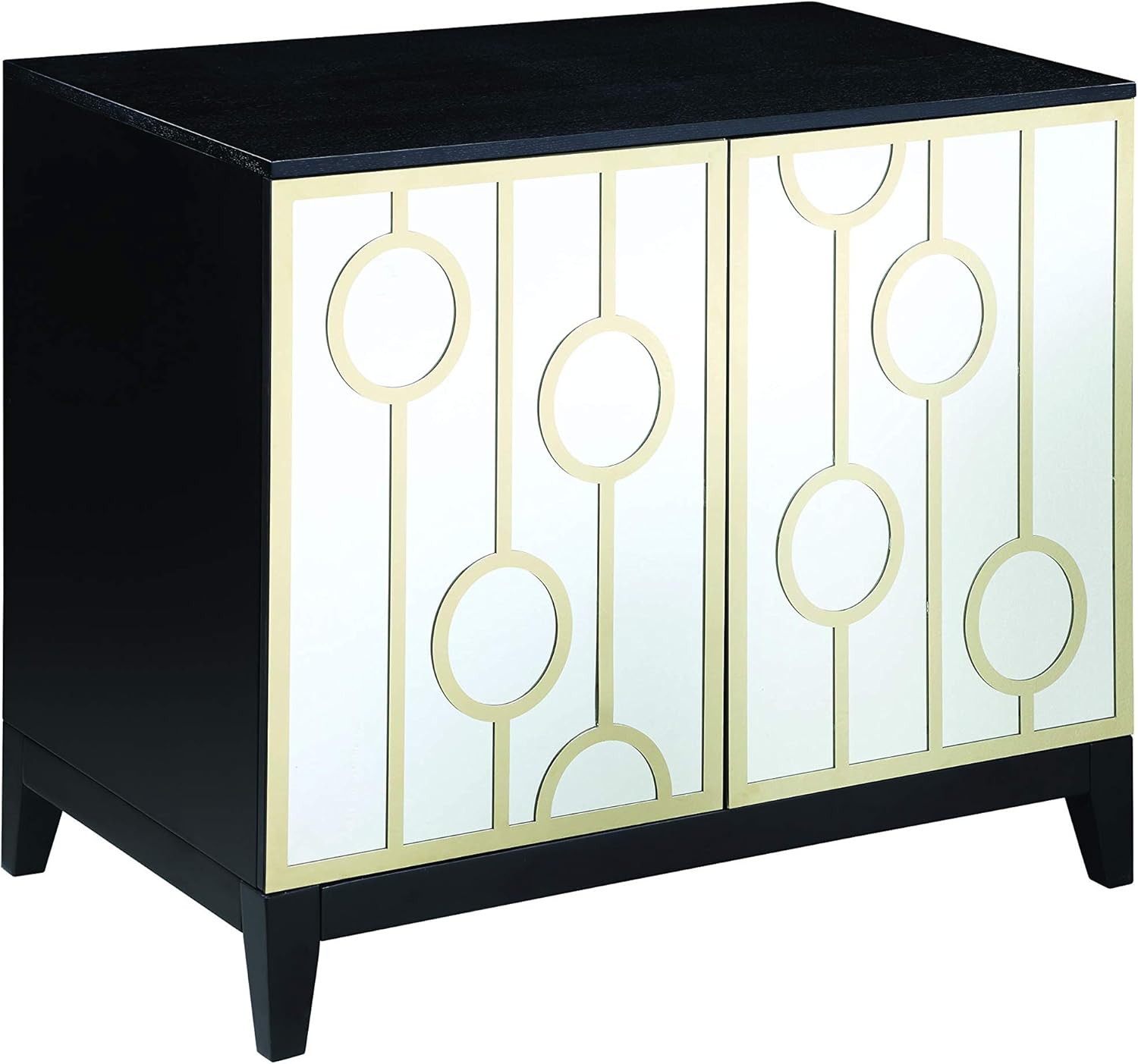 Coaster Home Furnishings 2-Door Rectangular Black and Gold Server