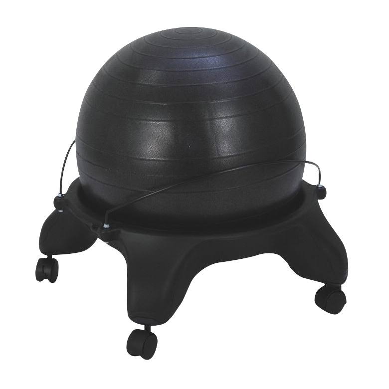 Aeromat Fit Chair, 22 L x 22 W x 31 H in, Black, 10 lb