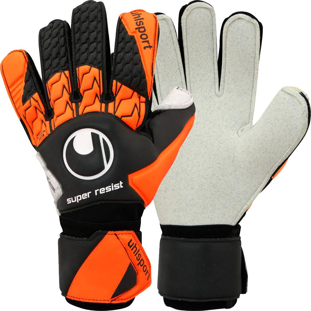 Uhlsport Super Resist Goalkeeper Glove Black-Orange - 11