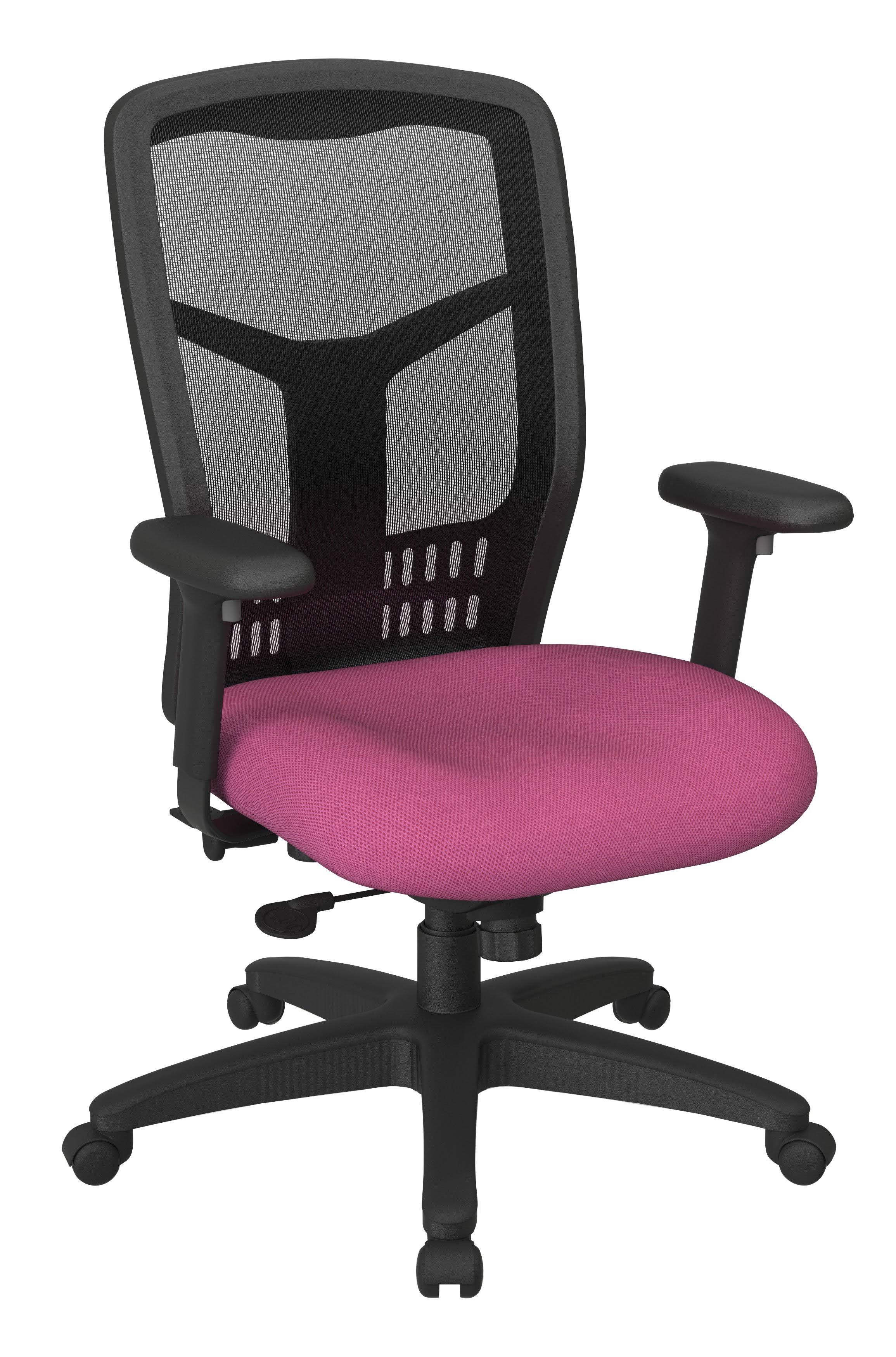Office Star ProGrid Mesh High-Back Managers Chair, Pink