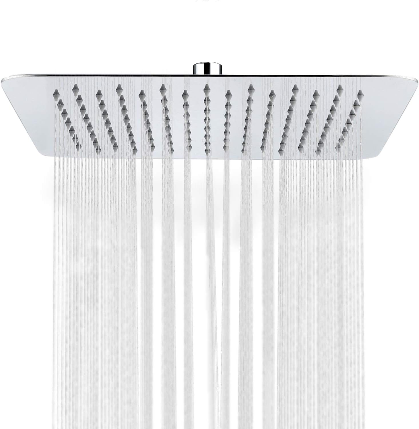 SR SUN RISE Luxury 12 Inch Large Square Stainless Steel Shower Head High Pressure Rainfall Showerhead Ultra Thin Water Saving Polished Chrome Pack of 2