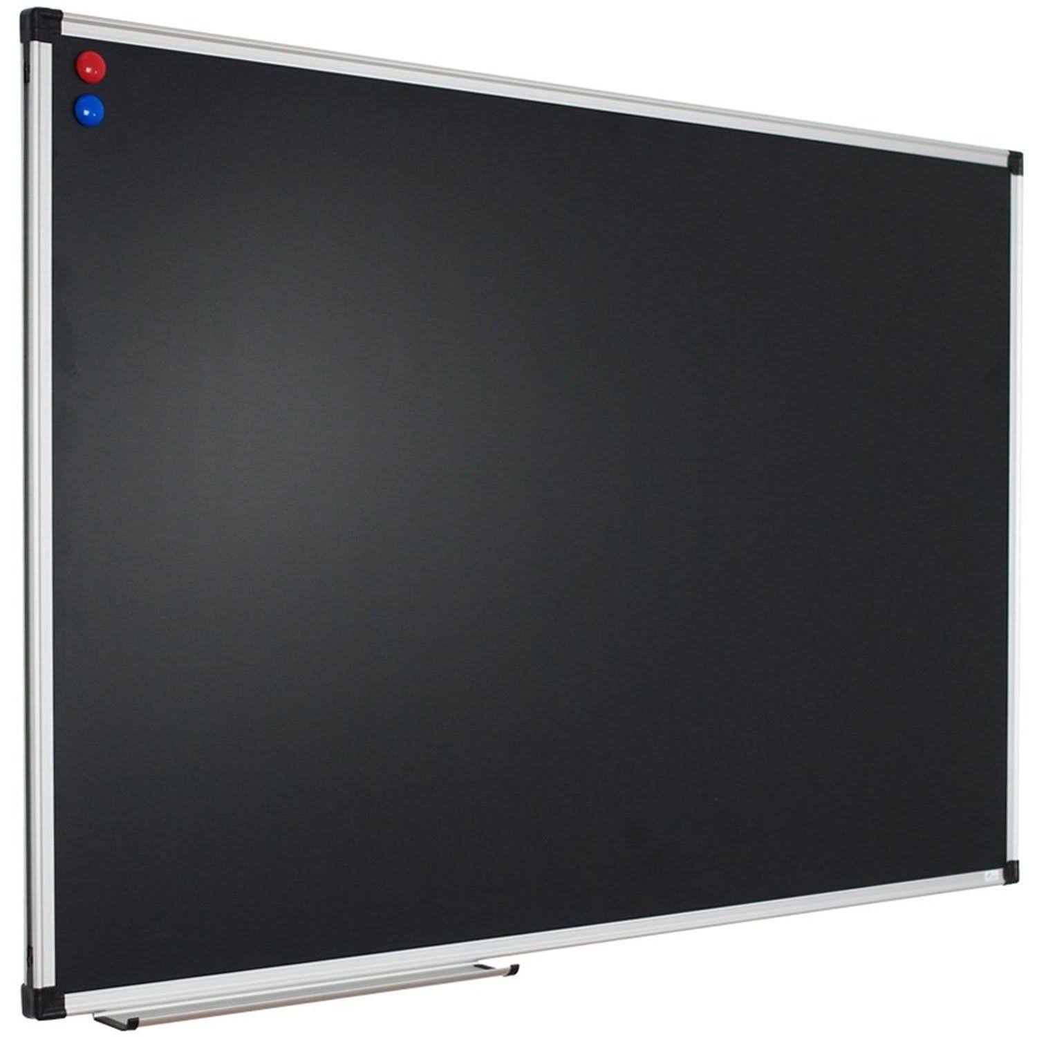 Xboard 48 x 36 inch Magnetic Framed Chalkboard, Wall Mounted Black Bulletin Board with 2