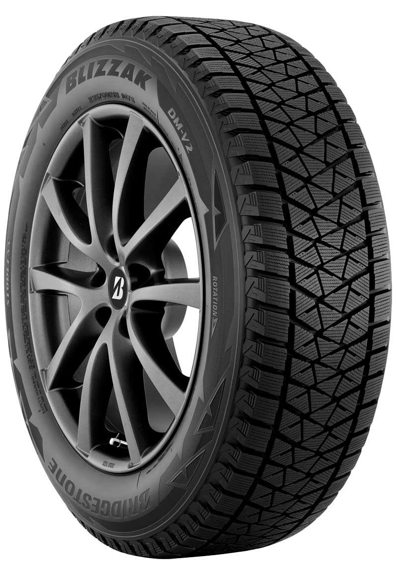 Bridgestone Blizzak DM-V2 P245/55R19 103T Tire, Black 016-355