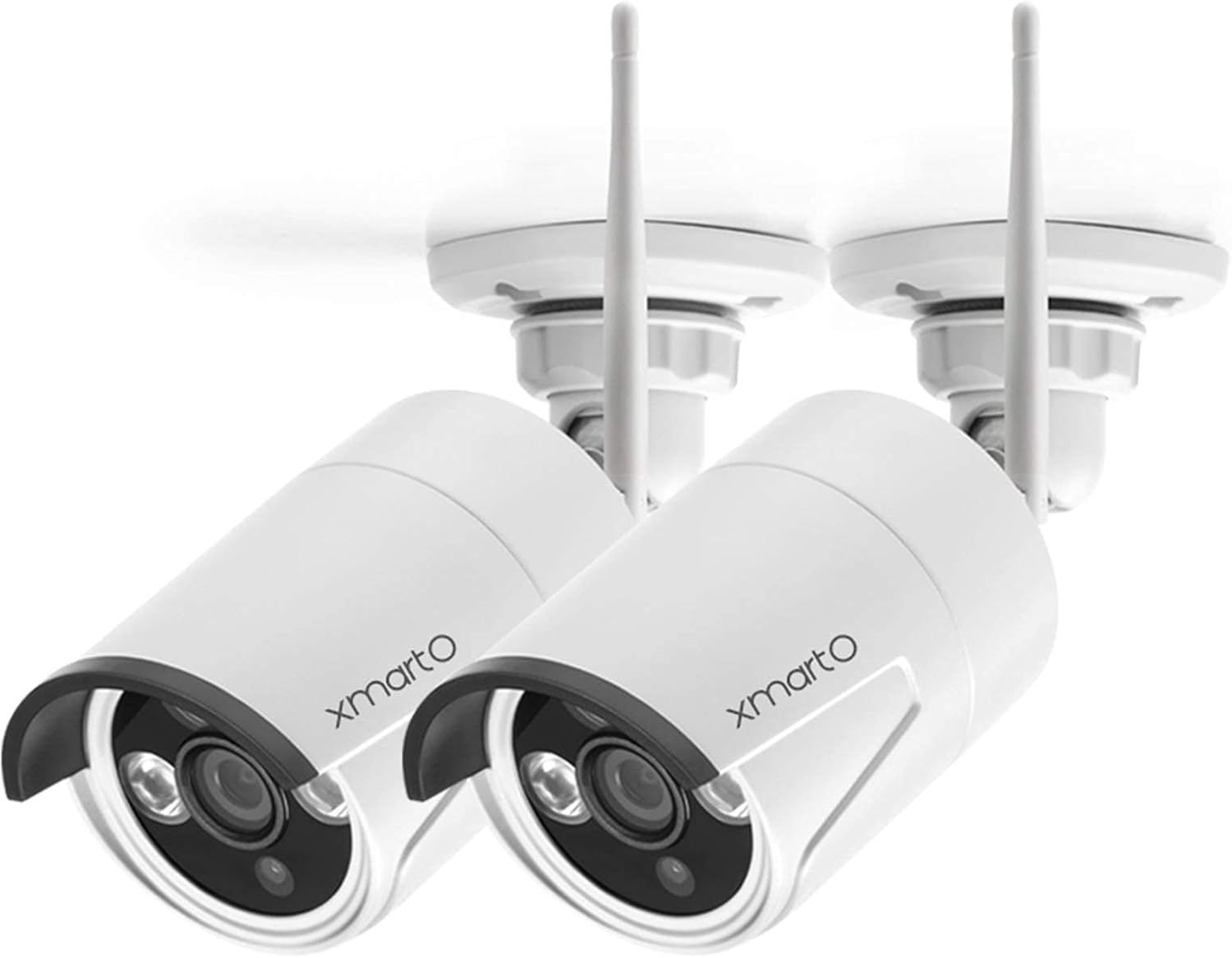 xmartO WB2024-W 2K Super HD WiFi Home Security Camera with Built-in Microphone (add-on Camera with 3.6mm Lens，Pack of 2)