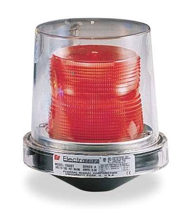 Federal Signal 225XL-024R Hazardous Warning Light, LED, Red, 24VAC/DC
