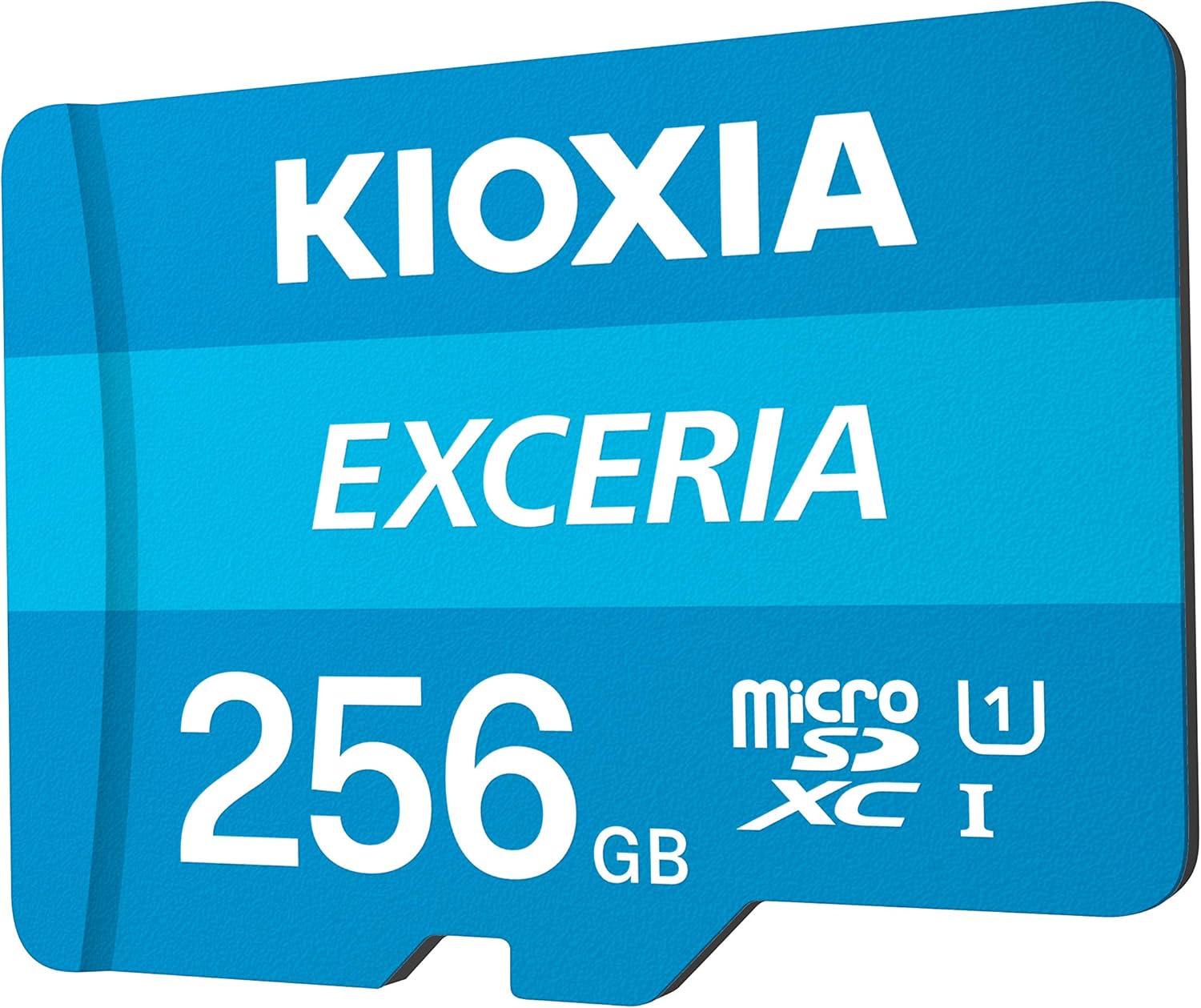 Kioxia 256GB microSD Exceria Flash Memory Card w/Adapter U1 R100 C10 Full HD High Read Speed 100MB/s LMEX1L256GG2 Pack of 2