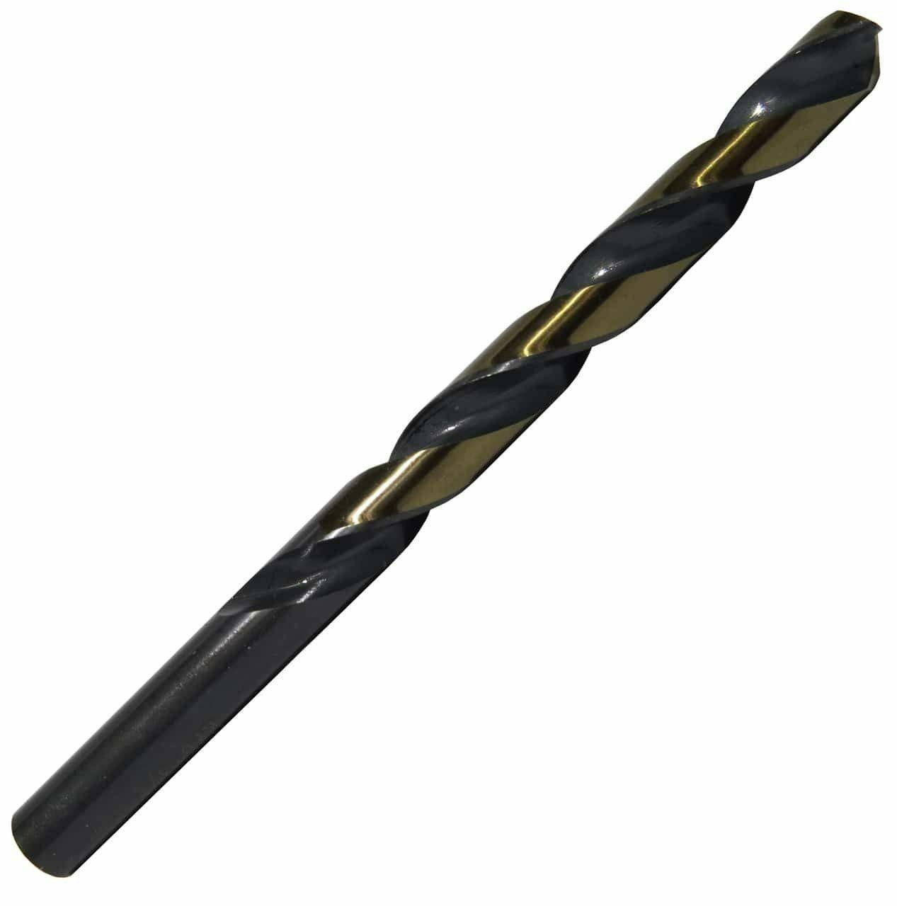 Drill America 12.50mm HSS Black u0026 Gold KFD Split Point Jobber Length Drill Bit, Killer Force Drill Bit, Pack of 6