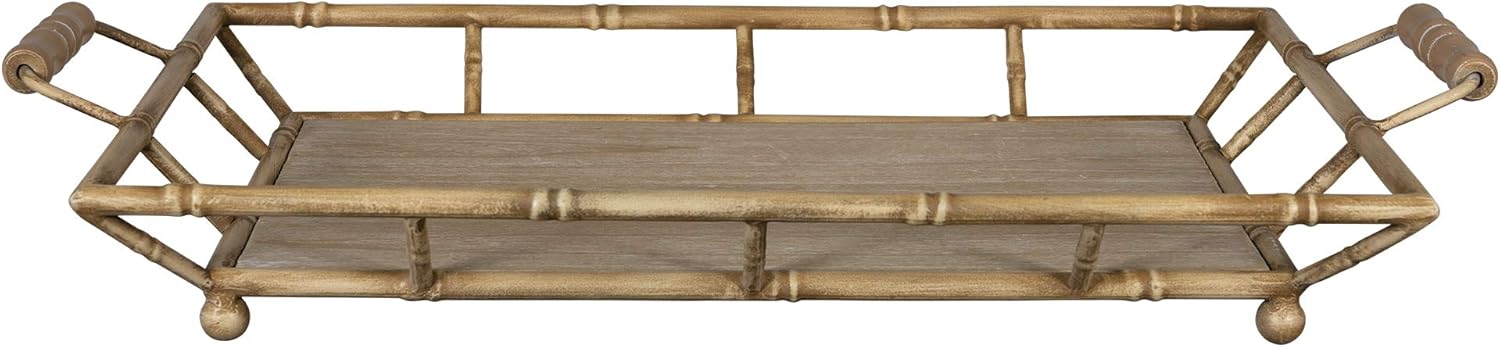 Stratton Home Decor S36889 Table Top, 21.00 X 11.50 X 3.50, Tan Pack of 2