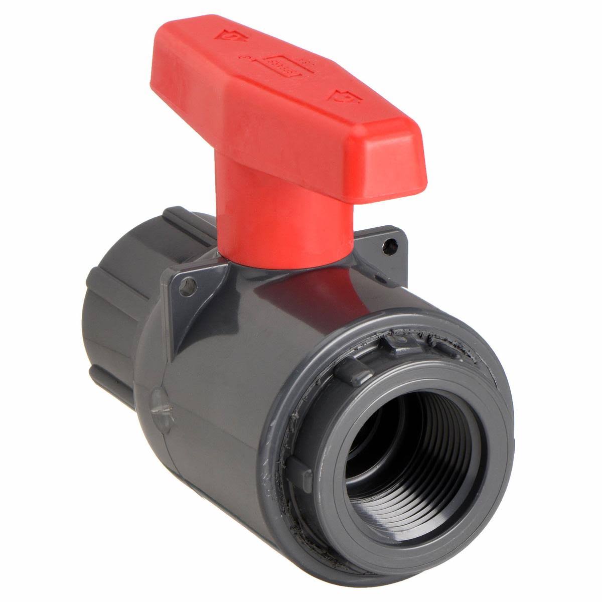 Spears 2121-020 2x22 FNPT PVC Compact Ball Valve Inline