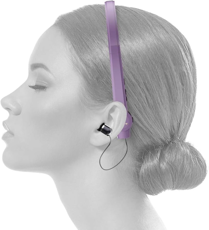 Paww SilkSoundX Bluetooth Workout Headphones - Unisex Lightweight & Sweat Proof Wireless Headphone w/Equalizer, Retractable Earbuds & Microphone - Mobile Music Accessory for Sports & Gym Exercise… Pack of 2