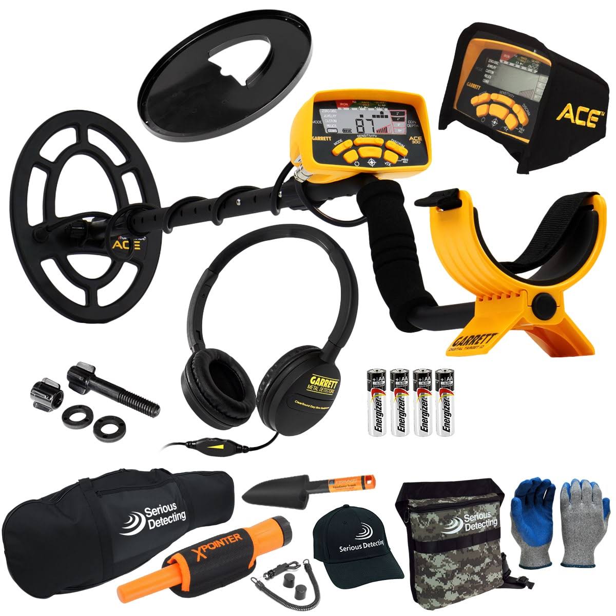 Garrett ACE 300 Metal Detector Premium Bundle with Pinpointer