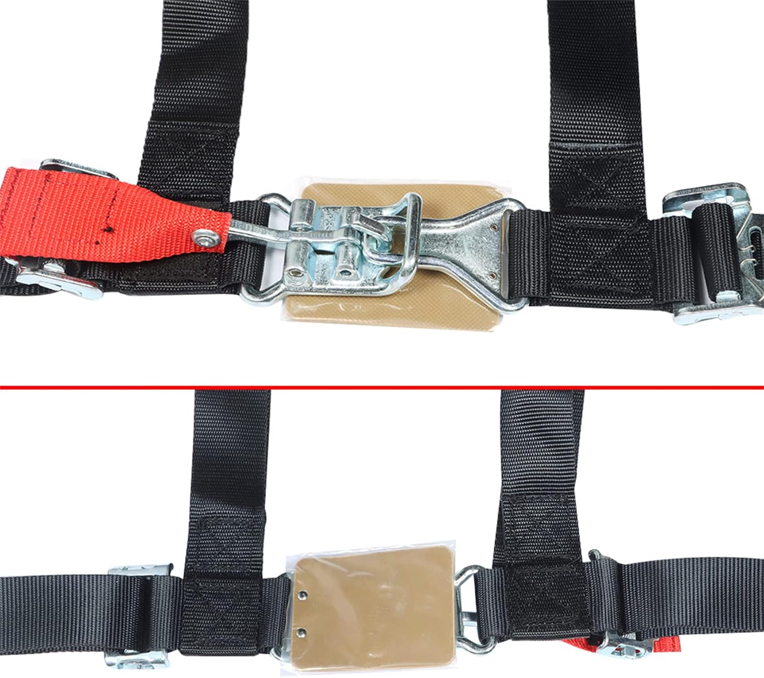labwork 4 Pack Black A114220 4 Point Harness 2 Straps