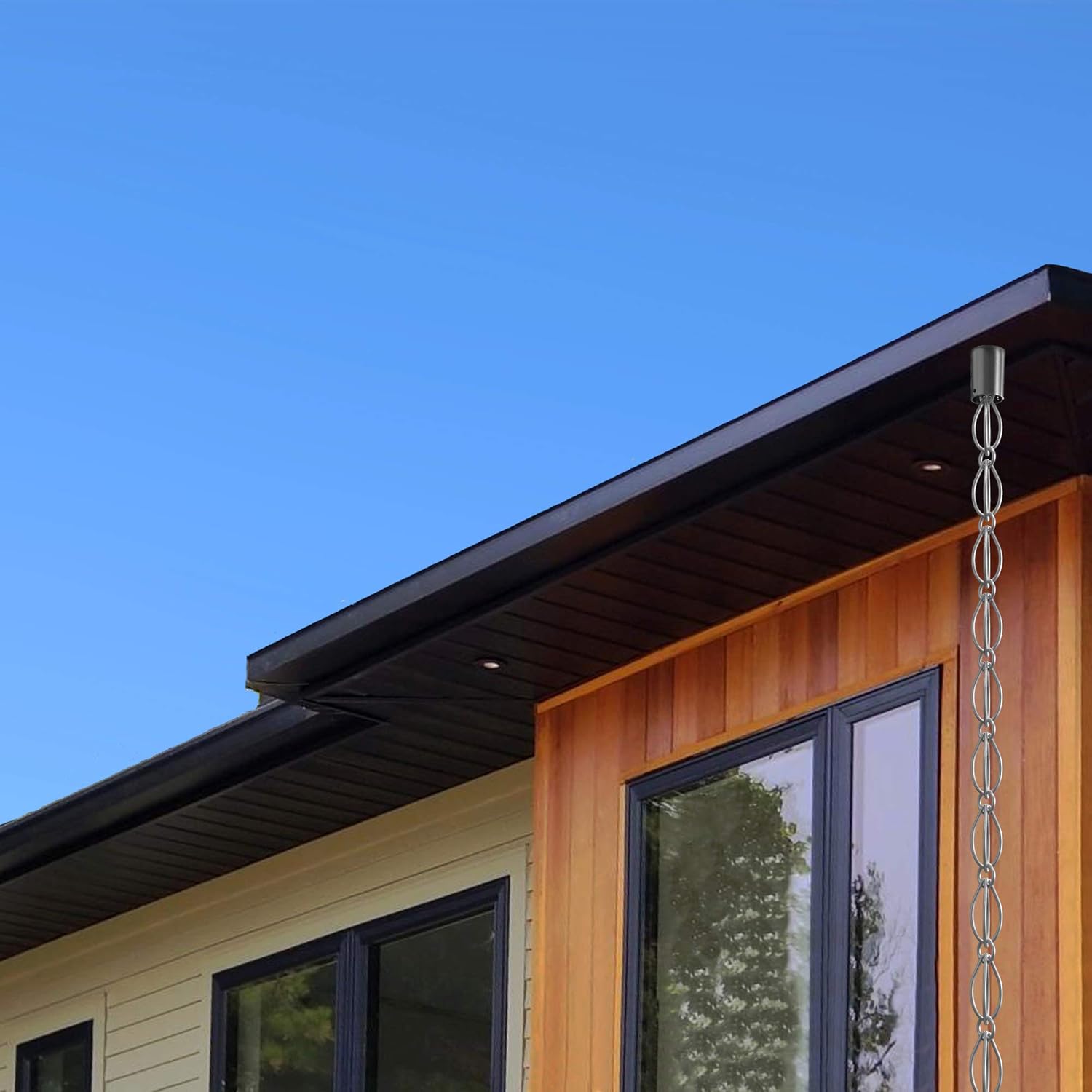 Rain Chains Direct Oval Loop Chain Made With Aluminum, 8.5 feet Pack of 2