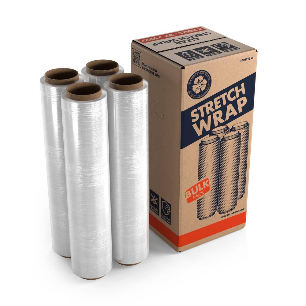 Pratt Retail Specialties 20 in. x 1000 ft. Clear Stretch Wrap (16-Pack)