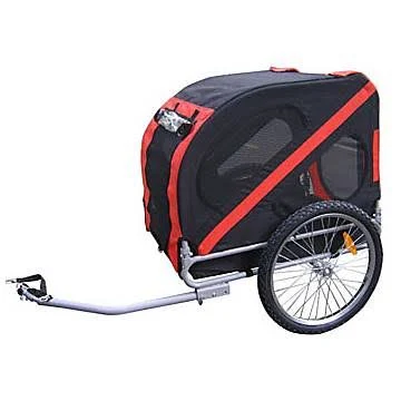 Aosom Elite Pet Bike Trailer - Red / Black