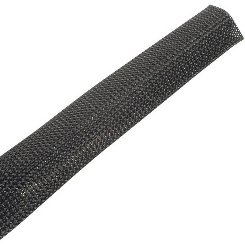 Techflex 3/4x22 Clean Cut Sleeving 75 ft. Black