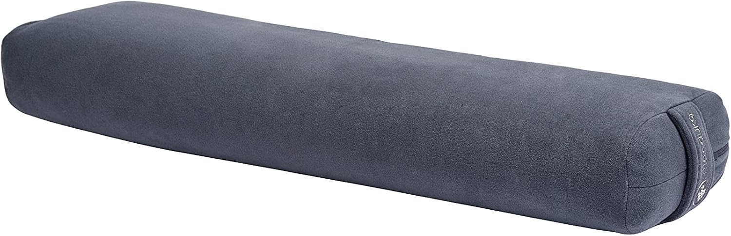 Manduka Enlight Yoga Bolster - Absorbent and Supportive, with Soft Microfiber Removable Cover Pack of 2