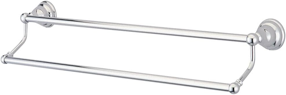 Kingston Brass BA556318SN Royale 18-Inch Double Towel Bar, Satin Nickel Pack of 2