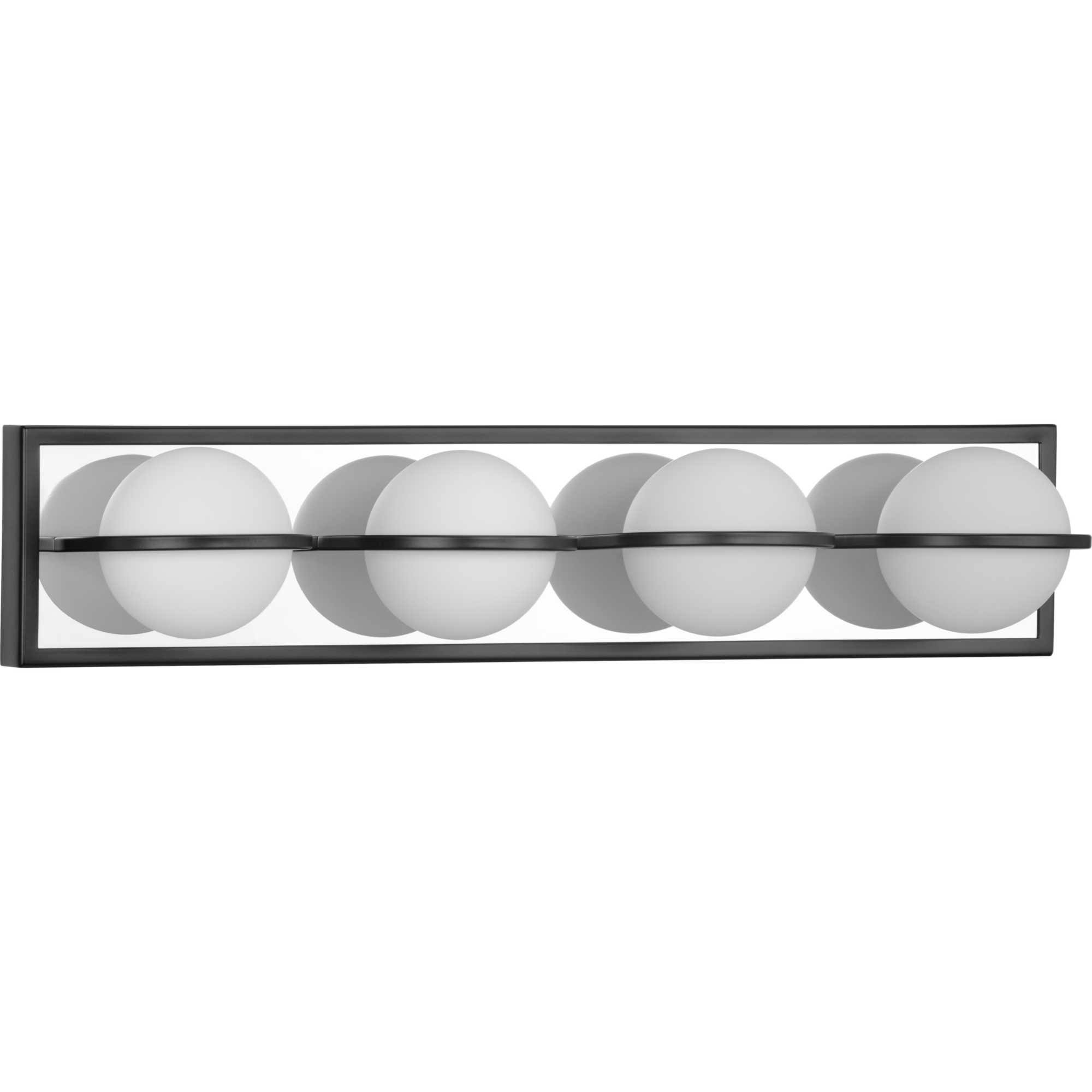 Progress Lighting Pearl LED Bath u0026 Vanity Matte Black 4 Light