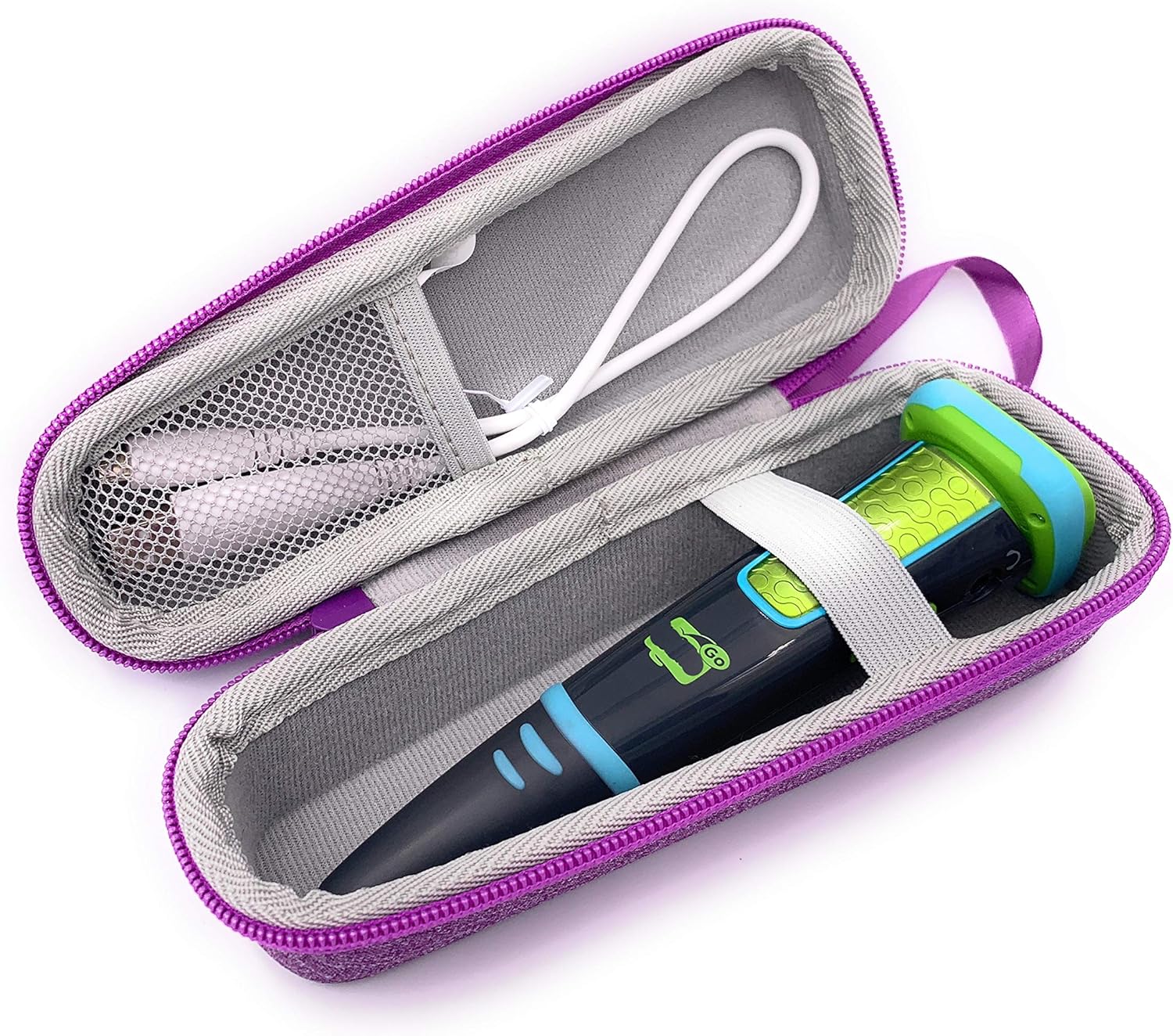 xcivi Hard Carrying EVA Case for Leapfrog LeapStart Go System and LeapReader Reading and Writing System Smartpen(Purple) Pack of 2