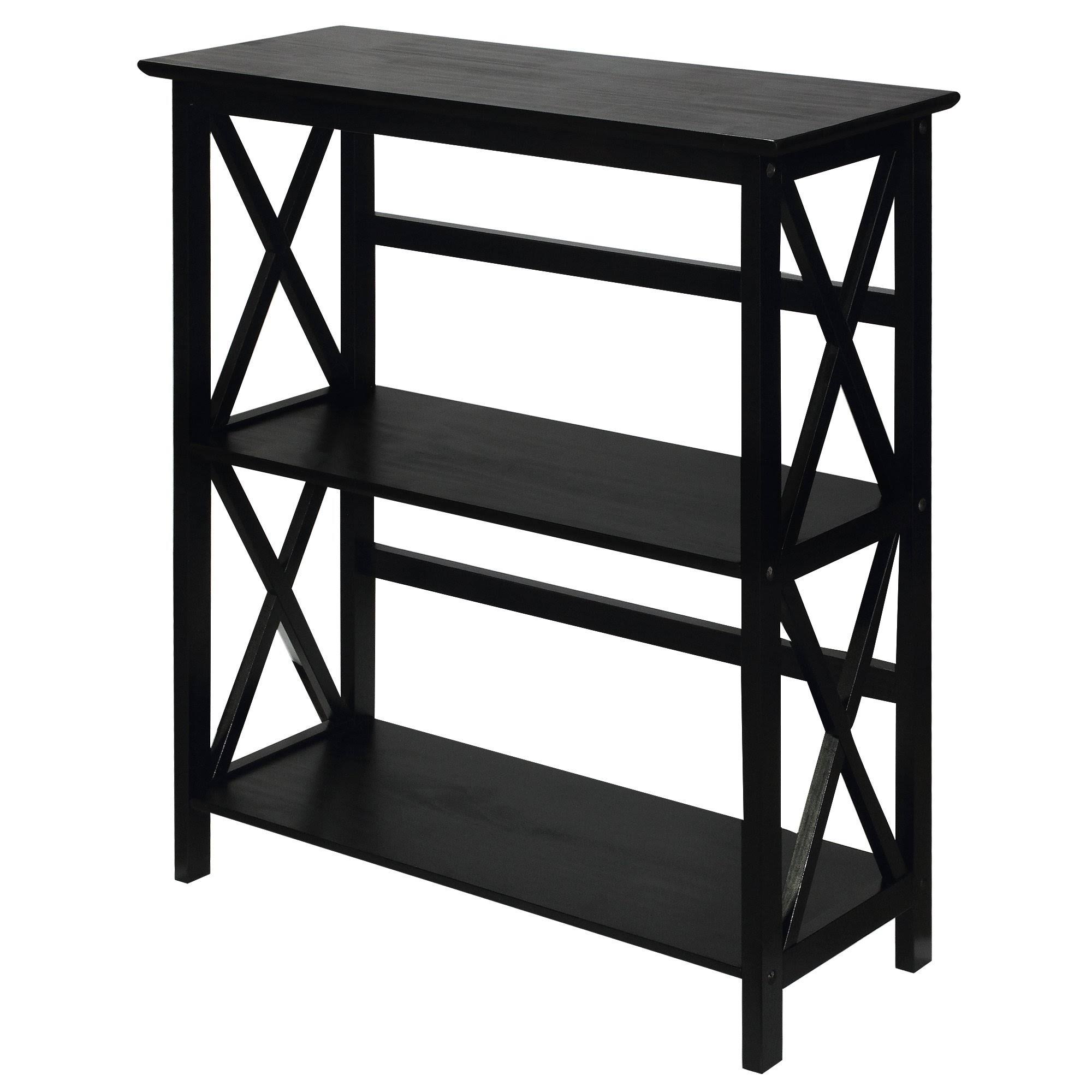 Montego 3 Tier Bookcase - Black
