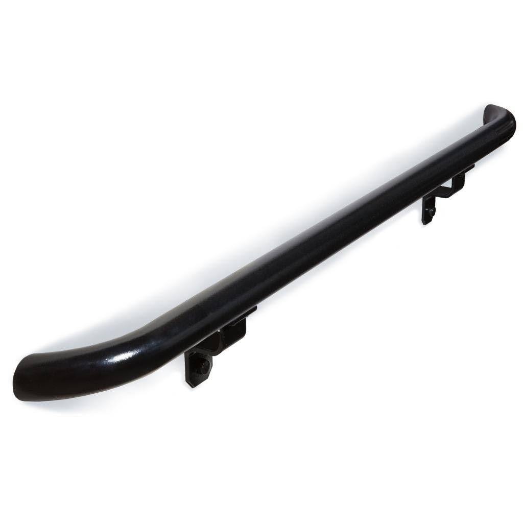 1.9x22 Round x 4 ft. Hammered Black Aluminum Handrail ADA Compliant Kit with Wall Returns