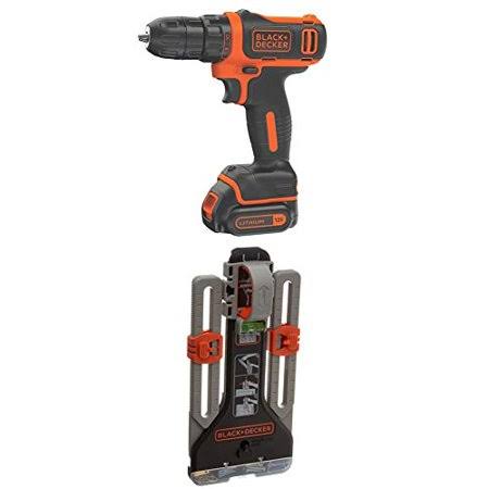 Black+decker 12V Max Cordless Drill/Driver with MarkIT Picture Hanging Tool Kit (bdcdd12c u0026 Bdmkit101c)