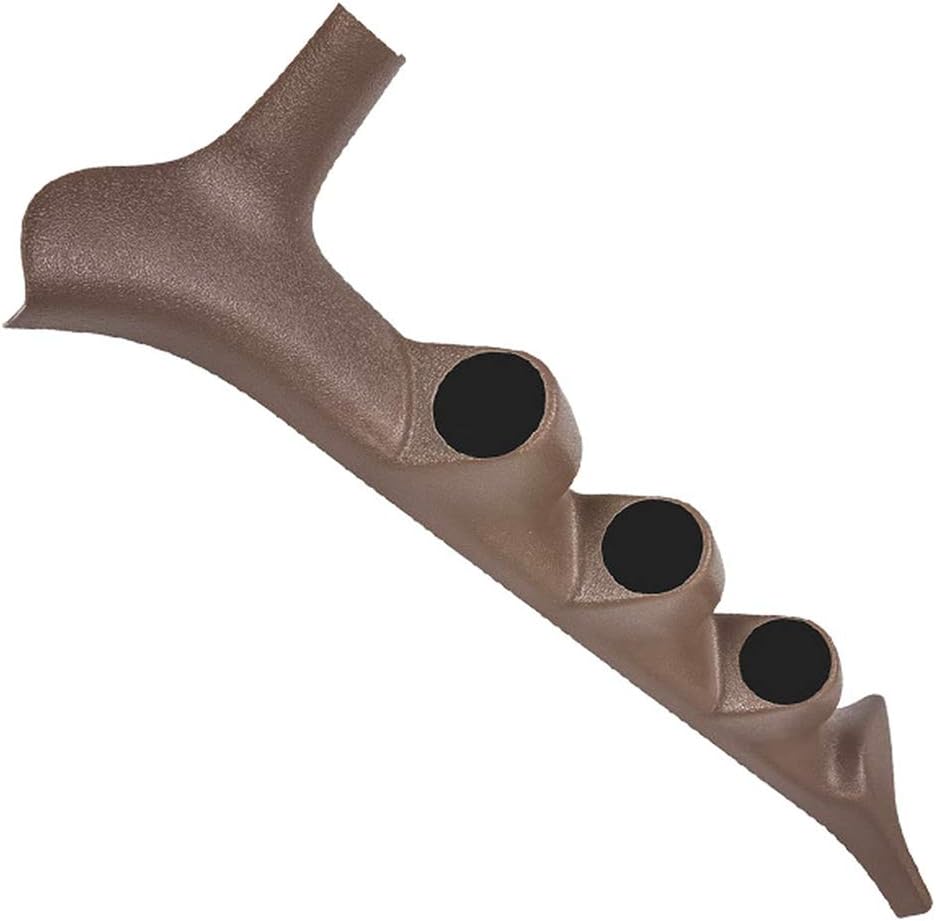 GlowShift Tan Triple Pillar Gauge Pod Compatible with Ford F-Series F-250 F-350 Power Stroke 1992-1997 - Factory Color Matched - ABS Plastic - UV Protected - Mounts (3) 2-1/16