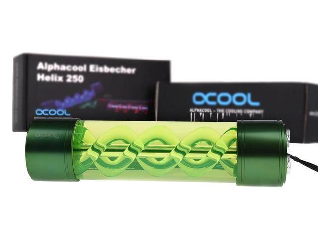 Alphacool Eisbecher Helix 250mm Reservoir - Green 15305